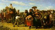 Jules Breton The Vintage at the Chateau Lagrange Sweden oil painting reproduction